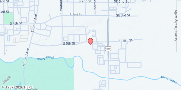 Map showing Boys & Girls Clubs of Story County - Ames at 210 S 5th St, Ames, IA