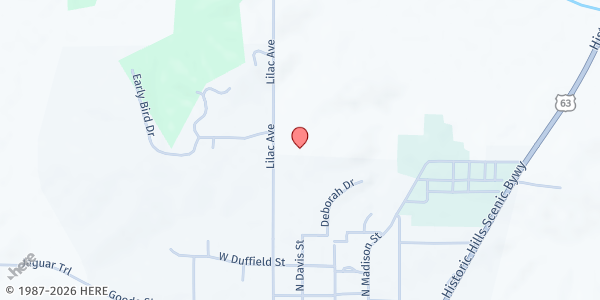 Map showing Bloomfield Mobile Pantry at 19420 Lilac Avenue, Bloomfield, IA