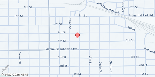 Map showing Salvation Army Boone at 509 Benton St, Boone, IA