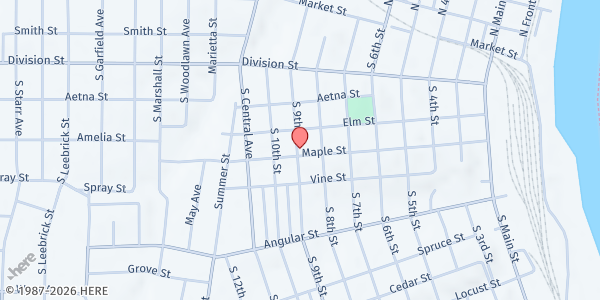 Map showing City Hope Foundation - The Cupboard at 818 Maple St., Burlington, IA