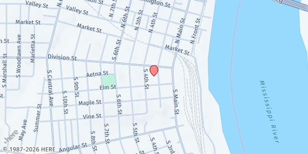 Map showing The Salvation Army - Burlington at 216 Columbus Dr., Burlington, IA