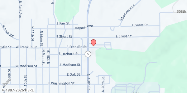 Map showing Centerville Mobile Pantry at 719 N 18th St, Centerville, IA