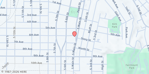 Map showing Care & Share - Main St. at 600 S Main St, Council Bluffs, IA