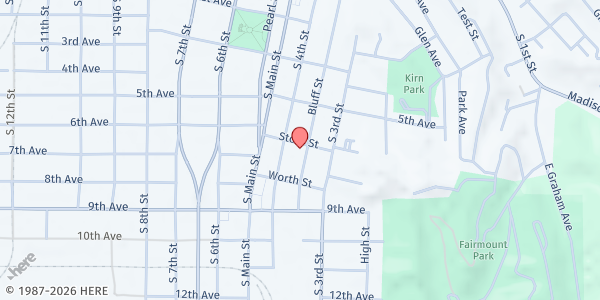 Map showing Our Savior's Lutheran Church Food & Pet Pantry at 313 Story St, Council Bluffs, IA