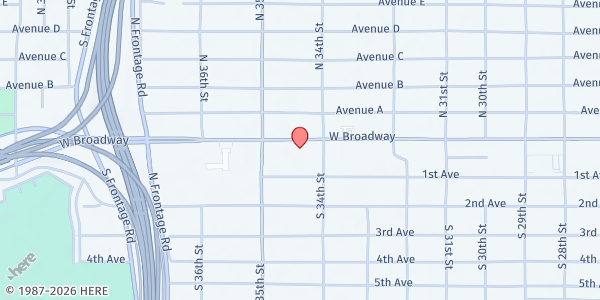 Map showing Together Inc. - Council Bluffs at 3415 W. Broadway, Council Bluffs, IA