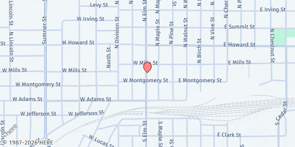 Map showing MATURA - Union County Family Development Center at 207B N Elm, Creston, IA