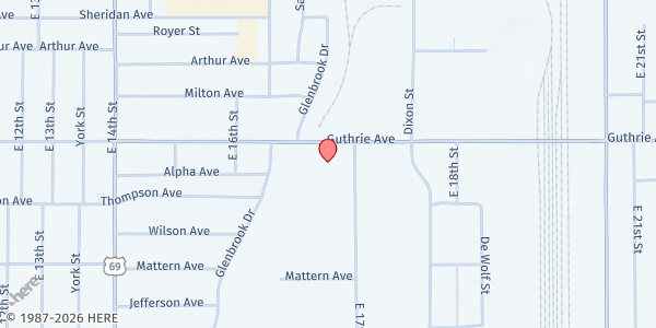 Map showing Food Bank of Iowa at Food Bank of Iowa, Des Moines, IA