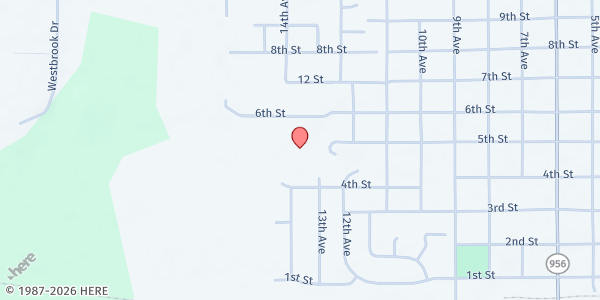 Map showing DeWitt Referral Center at 914 14th Ave., DeWitt, IA