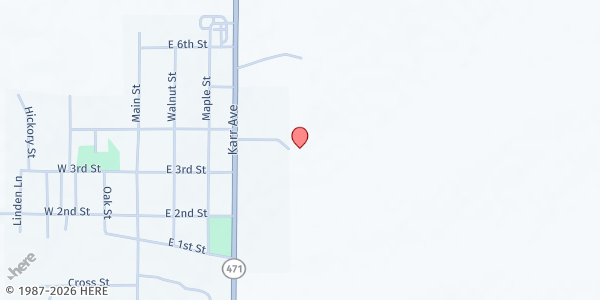 Map showing Early Community Food Pantry at 501 Church St, Early, IA