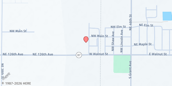 Map showing The Blessing Box at 252 NW Washington Ave, Elkhart, IA