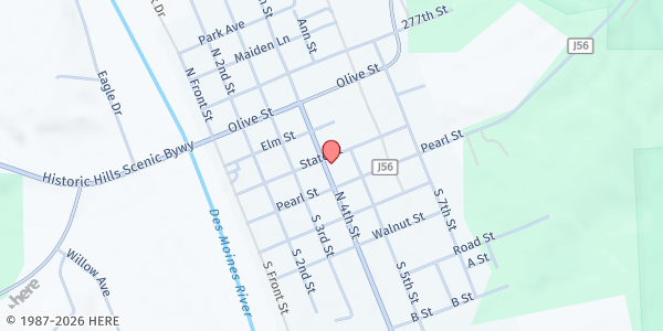 Map showing Farmington Community Center- Seniors at 201 S. 4th St., Farmington, IA