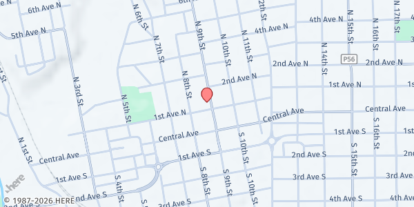 Map showing YWCA - Fort Dodge at 826 1st Ave N, Fort Dodge, IA