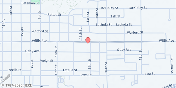 Map showing Perry Lutheran Home-King's Garden Campus at 2323 Willis Ave, Perry, IA