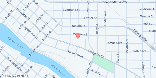 Map showing Operation Threshold History - Waterloo at 1535 Lafayette St, Waterloo, IA