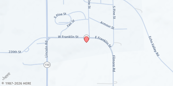 Map showing CrossFire Church at CrossFire Church, West Union, IA