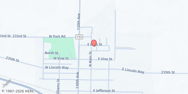 Map showing St. Paul's Food Program - Wheatland at 315 N Main Street, Wheatland, IA
