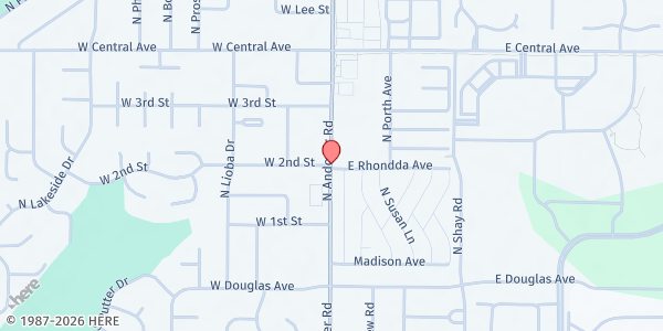 Map showing Andover Community Food Bank at , Andover, KS