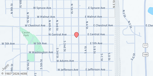 Map showing Angels in the Attic at 109 S Summit St, Arkansas City, KS
