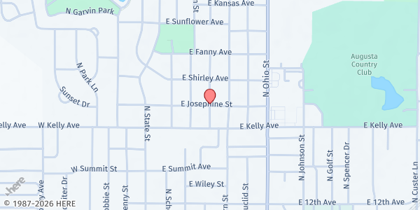 Map showing Augusta Community Caring Center at , Augusta, KS