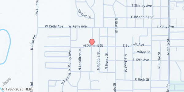 Map showing Augusta Community Caring Center at 1301 Helen Street, Augusta, KS