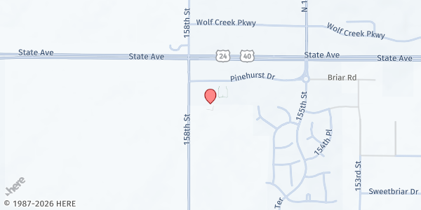 Map showing Basehor UMC Food Pantry at 18660 N. 158th St., Basehor, KS