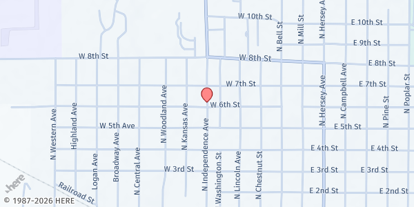 Map showing Heart Choices Inc - Beloit at 602 W 6th St, Beloit, KS