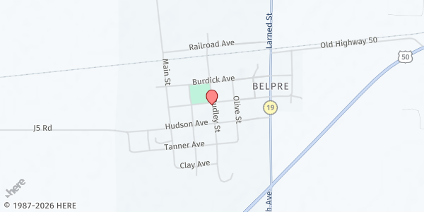 Map showing Lewis Pride - Belpre at 405 Wheeler, Belpre, KS