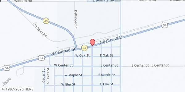 Map showing Bucklin Food Pantry at , Bucklin, KS