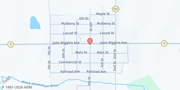 Map showing Centralia Community Center at , Centralia, KS