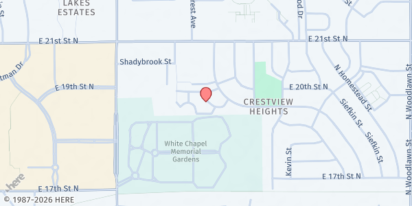 Map showing Cerebral Palsy Research Foundation - The Timbers at 2021 North Old Manor Street, Chisholm Creek, KS