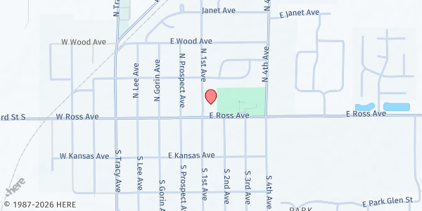 Map showing Clearwater Ministerial Alliance at 130 N. 1st St., Clearwater, KS