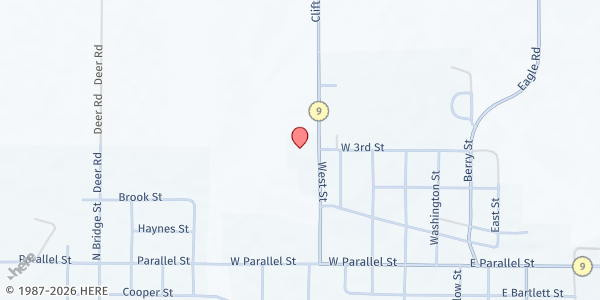 Map showing Faith United Church at 200 West St, Clifton, KS
