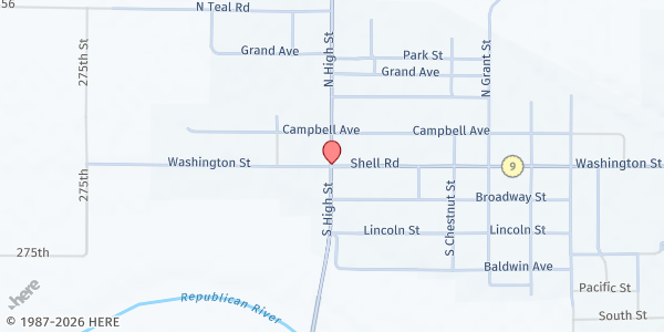 Map showing Clyde Senior Center at , Clyde, KS