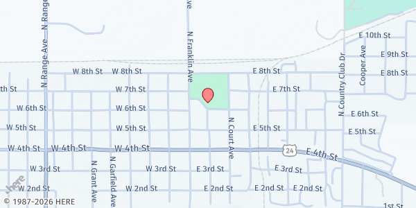Map showing Northwest Kansas RSVP at 165 Fike Park, Colby, KS