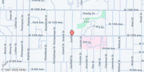 Map showing Emporia Rescue Mission – Abundant Harvest Soup Kitchen at , Emporia, KS