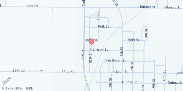 Map showing Fredonia First Assembly of God at 928 N 3rd. St, Fredonia, KS