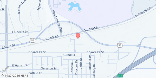 Map showing Hope Market at 1200 Energy Center, Gardner, KS