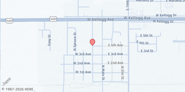 Map showing The Goddard Church Food Pantry at , Goddard, KS