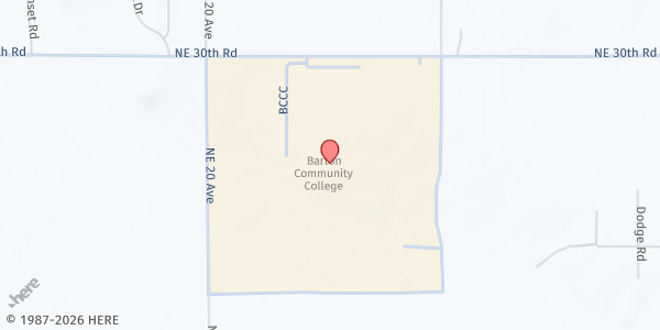 Map showing Cougar Supply Den- Barton CC at 245 NE. 30 Rd., Great Bend, KS
