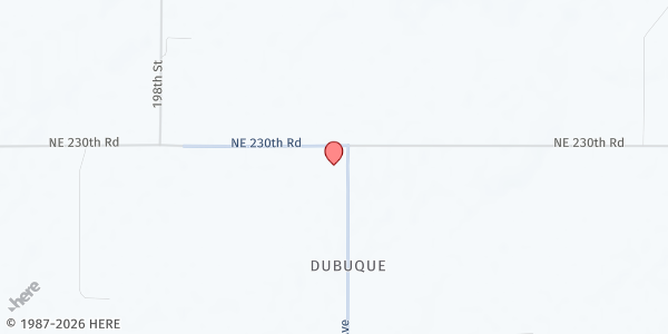 Map showing St. Catherine's Catholic Church at 2297 NE 90 Ave, Hoisington, KS