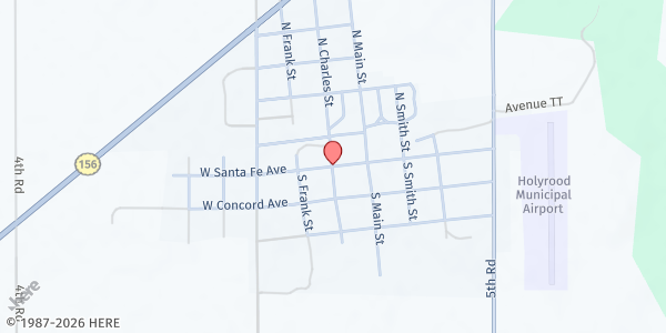 Map showing Holyrood Senior Center at , Holyrood, KS