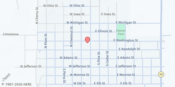 Map showing Elk County Council on Aging-Howard at 148 North Wabash Street, Howard, KS