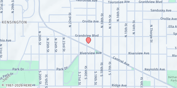 Map showing Bethel Neighborhood Center at Dynamic Life Baptist Ministries, Kansas City, KS