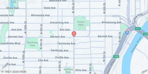 Map showing Hindu Temple & Cultural Center of Kansas City at , Kansas City, KS