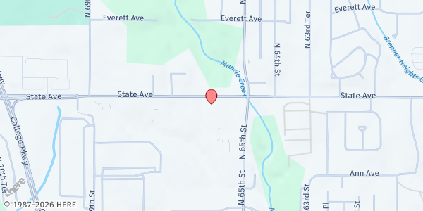 Map showing Prime Health - YMCA at 6565 State Ave, Kansas City, KS