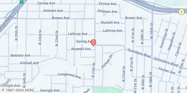 Map showing Village Initiative Inc. at 3004 N 27th Street, Kansas City, KS