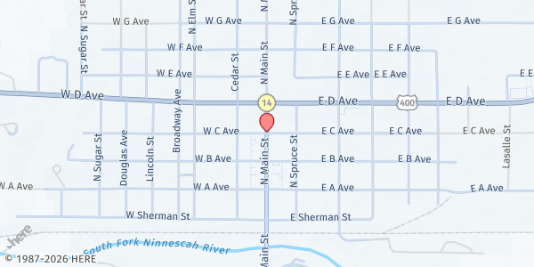 Map showing Kingman Area Ministries, Inc (KAMI Foodbank) at , Kingman, KS