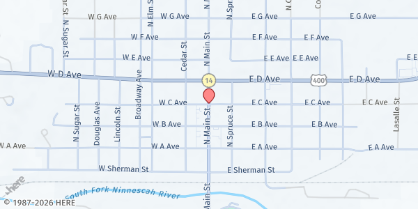 Map showing Kingman Senior Center at , Kingman, KS