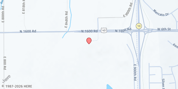 Map showing Lawrence First United Methodist Church at 867 Highway 40, Lawrence, KS