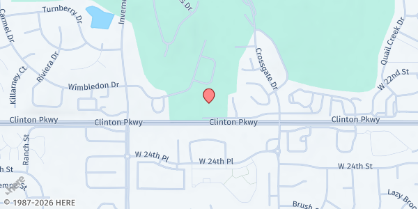 Map showing The Anchor Church at 4120 Clinton Pkwy., Lawrence, KS